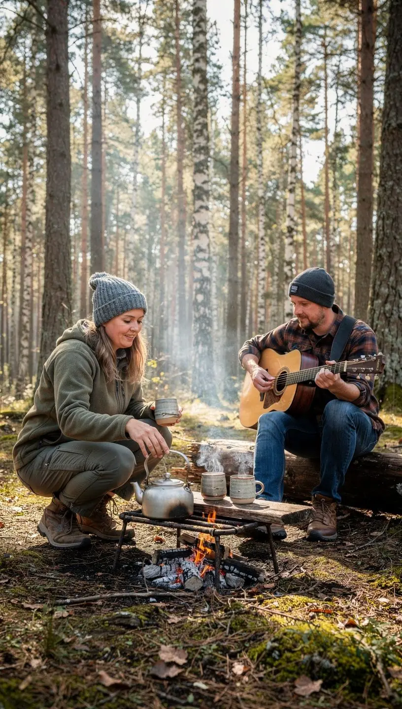 Žmogaus ranka, užrašanti arbatos gėrimo rutiną į planavimo knygelę, skatinanti sąmoningą gyvenimą.